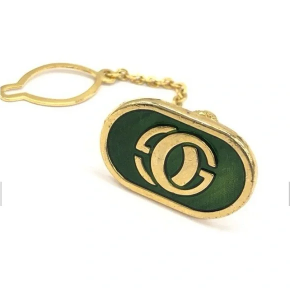 Gucci Gold and Green Cufflinks Set - Picture 3 of 9